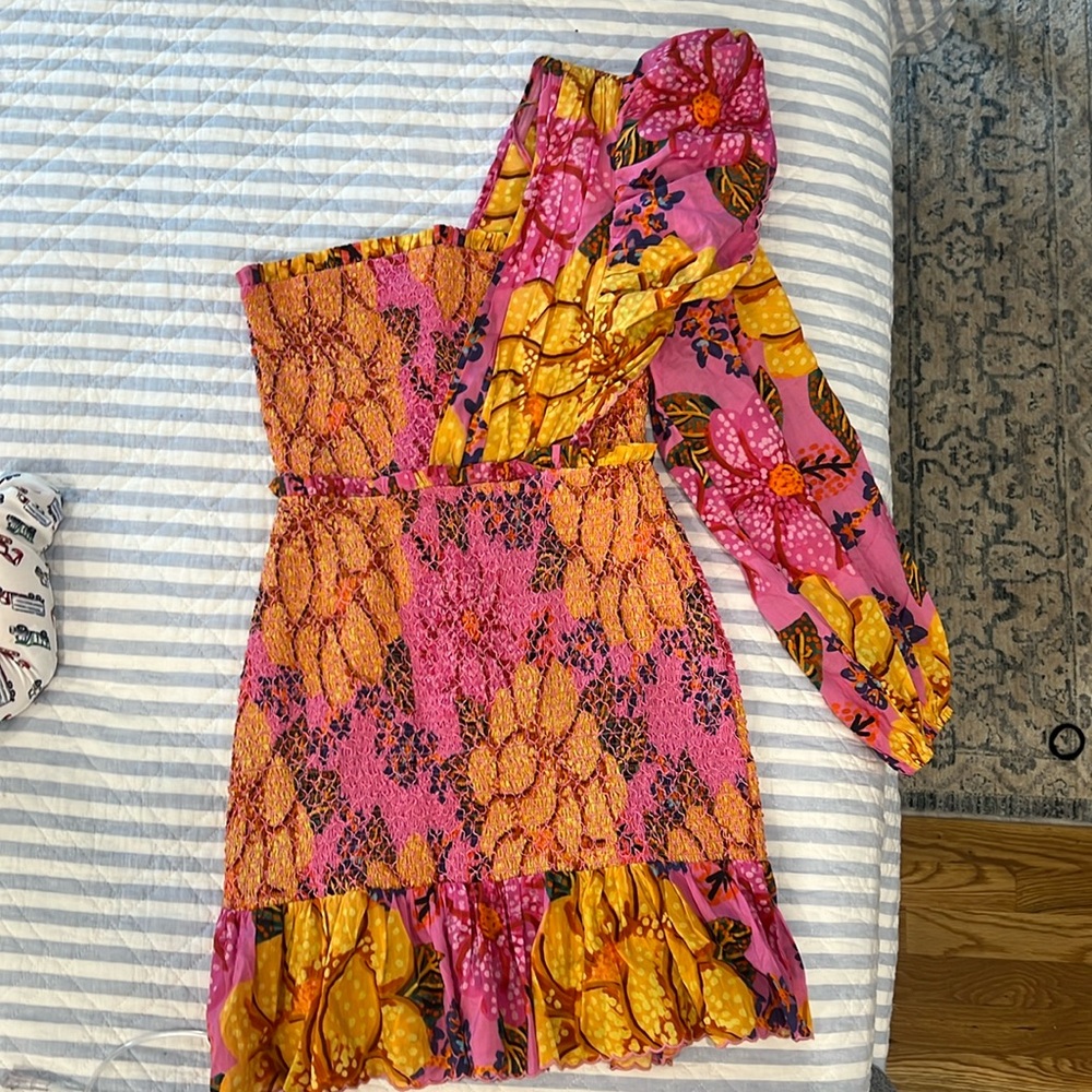 Farm Rio one shoulder dress